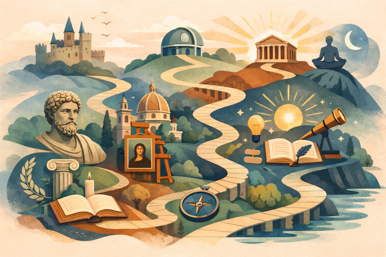 Learning tracks overview illustration